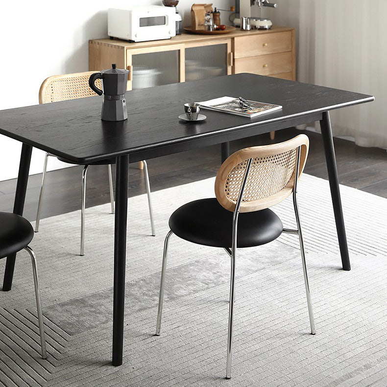 Rectangle Contemporary Dining Room Table Ash Solid Wood Table with 4 Legs Clearhalo ' dining_table' 'Dining Tables & Seating' 'Dining Tables' 'furn' 'furn_dining_table' 'Furniture' 'furniture_dining_table' 'Kitchen & Dining Furniture' 'kitchen&dining_furn' 'kitchen' 'kitchen_dining_table' 4196728