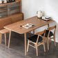 Rectangle Contemporary Dining Room Table Ash Solid Wood Table with 4 Legs Clearhalo ' dining_table' 'Dining Tables & Seating' 'Dining Tables' 'furn' 'furn_dining_table' 'Furniture' 'furniture_dining_table' 'Kitchen & Dining Furniture' 'kitchen&dining_furn' 'kitchen' 'kitchen_dining_table' 4196729