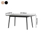 Rectangle Contemporary Dining Room Table Ash Solid Wood Table with 4 Legs Clearhalo ' dining_table' 'Dining Tables & Seating' 'Dining Tables' 'furn' 'furn_dining_table' 'Furniture' 'furniture_dining_table' 'Kitchen & Dining Furniture' 'kitchen&dining_furn' 'kitchen' 'kitchen_dining_table' 4196738