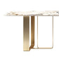 Luxury Style Sintered Stone Dining Table Double Pedestal Base Rectangle Table Clearhalo ' dining_table' 'Dining Tables & Seating' 'Dining Tables' 'furn' 'furn_dining_table' 'Furniture' 'furniture_dining_table' 'Kitchen & Dining Furniture' 'kitchen&dining_furn' 'kitchen' 'kitchen_dining_table' 4196747