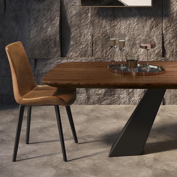 Rectangle Dining Table Industrial Style Double Pedestal Base Table for Dining Room Clearhalo ' dining_table' 'Dining Tables & Seating' 'Dining Tables' 'furn' 'furn_dining_table' 'Furniture' 'furniture_dining_table' 'Kitchen & Dining Furniture' 'kitchen&dining_furn' 'kitchen' 'kitchen_dining_table' 4196771
