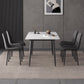 Sintered Stone Dining Table Industrial Style 4 Legs Base Rectangle Table for Dining Room Clearhalo ' dining_table' 'Dining Tables & Seating' 'Dining Tables' 'furn' 'furn_dining_table' 'Furniture' 'furniture_dining_table' 'Kitchen & Dining Furniture' 'kitchen&dining_furn' 'kitchen' 'kitchen_dining_table' 4196826