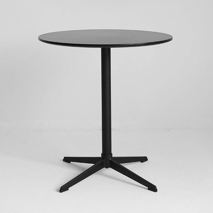 Industrial Wood Dining Table Pedestal Dining Table with Metal Base for Home Use Clearhalo ' dining_table' 'Dining Tables & Seating' 'Dining Tables' 'Furniture' 'furniture_dining_table' 'Kitchen & Dining Furniture' 'kitchen&dining_furn' 'kitchen' 'kitchen_dining_table' 4196859