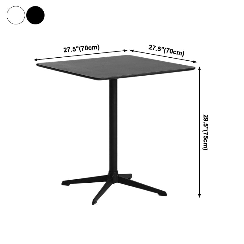 Industrial Wood Dining Table Pedestal Dining Table with Metal Base for Home Use Clearhalo ' dining_table' 'Dining Tables & Seating' 'Dining Tables' 'Furniture' 'furniture_dining_table' 'Kitchen & Dining Furniture' 'kitchen&dining_furn' 'kitchen' 'kitchen_dining_table' 4196862