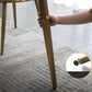 Rectangle Traditional Luxury Dining Table White Sintered Stone Table with 4 Gold Legs Clearhalo ' dining_table' 'Dining Tables & Seating' 'Dining Tables' 'furn' 'furn_dining_table' 'Furniture' 'furniture_dining_table' 'Kitchen & Dining Furniture' 'kitchen&dining_furn' 'kitchen' 'kitchen_dining_table' 4196877