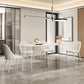 Modern White Dining Table Rectangle Sintered Stone Dining Table with Acrylic Base for Kitchen Clearhalo ' dining_table' 'Dining Tables & Seating' 'Dining Tables' 'furn' 'furn_dining_table' 'Furniture' 'furniture_dining_table' 'Kitchen & Dining Furniture' 'kitchen&dining_furn' 'kitchen' 'kitchen_dining_table' 4196914