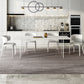 Modern White Dining Table Rectangle Sintered Stone Dining Table with Acrylic Base for Kitchen Clearhalo ' dining_table' 'Dining Tables & Seating' 'Dining Tables' 'furn' 'furn_dining_table' 'Furniture' 'furniture_dining_table' 'Kitchen & Dining Furniture' 'kitchen&dining_furn' 'kitchen' 'kitchen_dining_table' 4196915