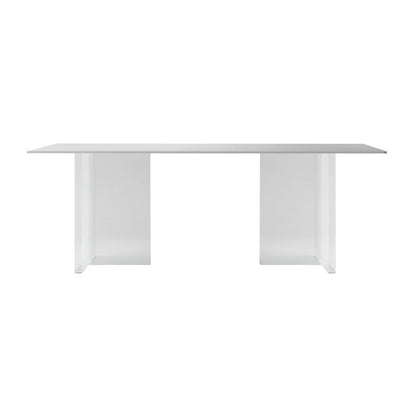 Modern White Dining Table Rectangle Sintered Stone Dining Table with Acrylic Base for Kitchen Without Chairs Clearhalo ' dining_table' 'Dining Tables & Seating' 'Dining Tables' 'furn' 'furn_dining_table' 'Furniture' 'furniture_dining_table' 'Kitchen & Dining Furniture' 'kitchen&dining_furn' 'kitchen' 'kitchen_dining_table' 4196916