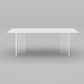 Modern White Dining Table Rectangle Sintered Stone Dining Table with Acrylic Base for Kitchen Clearhalo ' dining_table' 'Dining Tables & Seating' 'Dining Tables' 'furn' 'furn_dining_table' 'Furniture' 'furniture_dining_table' 'Kitchen & Dining Furniture' 'kitchen&dining_furn' 'kitchen' 'kitchen_dining_table' 4196921