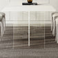 Modern White Dining Table Rectangle Sintered Stone Dining Table with Acrylic Base for Kitchen Clearhalo ' dining_table' 'Dining Tables & Seating' 'Dining Tables' 'furn' 'furn_dining_table' 'Furniture' 'furniture_dining_table' 'Kitchen & Dining Furniture' 'kitchen&dining_furn' 'kitchen' 'kitchen_dining_table' 4196922