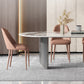 Metal Traditional Luxury Oval Table Sintered Stone Table for Dining Room and Kitchen Clearhalo ' dining_table' 'Dining Tables & Seating' 'Dining Tables' 'furn' 'furn_dining_table' 'Furniture' 'furniture_dining_table' 'Kitchen & Dining Furniture' 'kitchen&dining_furn' 'kitchen' 'kitchen_dining_table' 4196933