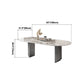 Metal Traditional Luxury Oval Table Sintered Stone Table for Dining Room and Kitchen Clearhalo ' dining_table' 'Dining Tables & Seating' 'Dining Tables' 'furn' 'furn_dining_table' 'Furniture' 'furniture_dining_table' 'Kitchen & Dining Furniture' 'kitchen&dining_furn' 'kitchen' 'kitchen_dining_table' 4196937