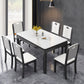 Stone Dining Room Collection Midcentury Style Rectangle 4 Legs Dining Table for Home Clearhalo ' dining_table' 'Dining Tables & Seating' 'Dining Tables' 'furn' 'furn_dining_table' 'Furniture' 'furniture_dining_table' 'Kitchen & Dining Furniture' 'kitchen&dining_furn' 'kitchen' 'kitchen_dining_table' 4196988