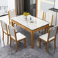 Stone Dining Room Collection Midcentury Style Rectangle 4 Legs Dining Table for Home Natural Without Chairs Clearhalo ' dining_table' 'Dining Tables & Seating' 'Dining Tables' 'furn' 'furn_dining_table' 'Furniture' 'furniture_dining_table' 'Kitchen & Dining Furniture' 'kitchen&dining_furn' 'kitchen' 'kitchen_dining_table' 4196990