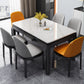 Stone Dining Room Collection Midcentury Style Rectangle 4 Legs Dining Table for Home Clearhalo ' dining_table' 'Dining Tables & Seating' 'Dining Tables' 'furn' 'furn_dining_table' 'Furniture' 'furniture_dining_table' 'Kitchen & Dining Furniture' 'kitchen&dining_furn' 'kitchen' 'kitchen_dining_table' 4196991