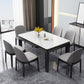 Stone Dining Room Collection Midcentury Style Rectangle 4 Legs Dining Table for Home Clearhalo ' dining_table' 'Dining Tables & Seating' 'Dining Tables' 'furn' 'furn_dining_table' 'Furniture' 'furniture_dining_table' 'Kitchen & Dining Furniture' 'kitchen&dining_furn' 'kitchen' 'kitchen_dining_table' 4196995