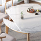 Modern Round Dining Table White Sintered Stone Dining Table with Wooden Base Clearhalo ' dining_table' 'Dining Tables & Seating' 'Dining Tables' 'furn' 'furn_dining_table' 'Furniture' 'furniture_dining_table' 'Kitchen & Dining Furniture' 'kitchen&dining_furn' 'kitchen' 'kitchen_dining_table' 4197044