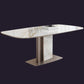Luxury Sintered Stone Dining Table Single Pedestal Base Rectangle Table for Home Clearhalo ' dining_table' 'Dining Tables & Seating' 'Dining Tables' 'furn' 'furn_dining_table' 'Furniture' 'furniture_dining_table' 'Kitchen & Dining Furniture' 'kitchen&dining_furn' 'kitchen' 'kitchen_dining_table' 4197090