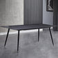 Sintered Stone Dining Table Industrial Style 4 Legs Carbon Steel Base Rectangle Table for Home Clearhalo ' dining_table' 'Dining Tables & Seating' 'Dining Tables' 'furn' 'furn_dining_table' 'Furniture' 'furniture_dining_table' 'Kitchen & Dining Furniture' 'kitchen&dining_furn' 'kitchen' 'kitchen_dining_table' 4197165