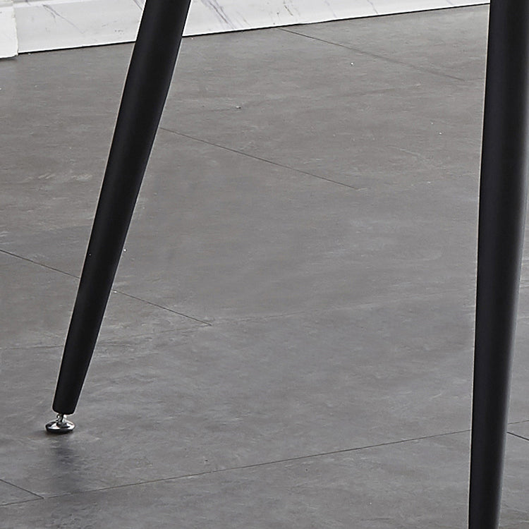 Sintered Stone Dining Table Industrial Style 4 Legs Carbon Steel Base Rectangle Table for Home Clearhalo ' dining_table' 'Dining Tables & Seating' 'Dining Tables' 'furn' 'furn_dining_table' 'Furniture' 'furniture_dining_table' 'Kitchen & Dining Furniture' 'kitchen&dining_furn' 'kitchen' 'kitchen_dining_table' 4197166