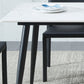 Rectangle Sintered Stone Dining Table Industrial Style 4 Legs Table for Home Clearhalo ' dining_table' 'Dining Tables & Seating' 'Dining Tables' 'furn' 'furn_dining_table' 'Furniture' 'furniture_dining_table' 'Kitchen & Dining Furniture' 'kitchen&dining_furn' 'kitchen' 'kitchen_dining_table' 4197195