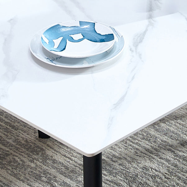 Rectangle Sintered Stone Dining Table Industrial Style 4 Legs Table for Home Clearhalo ' dining_table' 'Dining Tables & Seating' 'Dining Tables' 'furn' 'furn_dining_table' 'Furniture' 'furniture_dining_table' 'Kitchen & Dining Furniture' 'kitchen&dining_furn' 'kitchen' 'kitchen_dining_table' 4197196