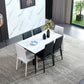 Rectangle Sintered Stone Dining Table Industrial Style 4 Legs Table for Home Clearhalo ' dining_table' 'Dining Tables & Seating' 'Dining Tables' 'furn' 'furn_dining_table' 'Furniture' 'furniture_dining_table' 'Kitchen & Dining Furniture' 'kitchen&dining_furn' 'kitchen' 'kitchen_dining_table' 4197202