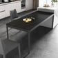 Modern Black Dining Table Rectangle Sintered Stone Table with 4 Legs for Kitchen Clearhalo ' dining_table' 'Dining Tables & Seating' 'Dining Tables' 'Furniture' 'furniture_dining_table' 'Kitchen & Dining Furniture' 'kitchen&dining_furn' 'kitchen' 'kitchen_dining_table' 4197211