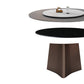 Round Pedestal Base Furniture Luxury Style Stone Dining Room Collection Without Turntable Clearhalo ' dining_table' 'Dining Tables & Seating' 'Dining Tables' 'furn' 'furn_dining_table' 'Furniture' 'furniture_dining_table' 'Kitchen & Dining Furniture' 'kitchen&dining_furn' 'kitchen' 'kitchen_dining_table' 4197228