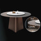 Round Pedestal Base Furniture Luxury Style Stone Dining Room Collection Without Turntable Clearhalo ' dining_table' 'Dining Tables & Seating' 'Dining Tables' 'furn' 'furn_dining_table' 'Furniture' 'furniture_dining_table' 'Kitchen & Dining Furniture' 'kitchen&dining_furn' 'kitchen' 'kitchen_dining_table' 4197229