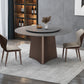 Round Pedestal Base Furniture Luxury Style Stone Dining Room Collection Without Turntable Clearhalo ' dining_table' 'Dining Tables & Seating' 'Dining Tables' 'furn' 'furn_dining_table' 'Furniture' 'furniture_dining_table' 'Kitchen & Dining Furniture' 'kitchen&dining_furn' 'kitchen' 'kitchen_dining_table' 4197231