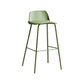 Contemporary Counter & Bar Stool Armless Plastic Indoor Bar Stool with Footrest Green 1 Piece Clearhalo 'Bar Furniture' 'Bar Stools' 'bar_stools' 'furn' 'furn_bar_stools' 'furniture_bar_stools' 'Kitchen & Dining Furniture' 'kitchen&dining_furn' 'kitchen' 'kitchen_furn' Furniture' 4198110