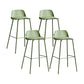 Contemporary Counter & Bar Stool Armless Plastic Indoor Bar Stool with Footrest Green 4 Piece Set Clearhalo 'Bar Furniture' 'Bar Stools' 'bar_stools' 'furn' 'furn_bar_stools' 'furniture_bar_stools' 'Kitchen & Dining Furniture' 'kitchen&dining_furn' 'kitchen' 'kitchen_furn' Furniture' 4198113