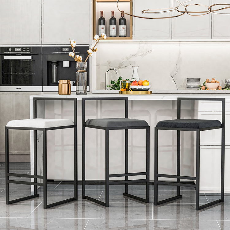 Modern Counter Stools Armless Wood Indoor Bar Stool with Footrest Clearhalo 'Bar Furniture' 'Bar Stools' 'bar_stools' 'furn' 'furn_bar_stools' 'furniture_bar_stools' 'Kitchen & Dining Furniture' 'kitchen&dining_furn' 'kitchen' 'kitchen_furn' Furniture' 4198223