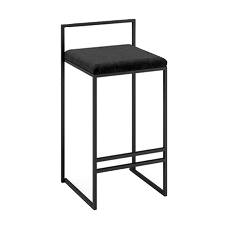 Modern Counter Stools Armless Wood Indoor Bar Stool with Footrest Black 1 Piece Clearhalo 'Bar Furniture' 'Bar Stools' 'bar_stools' 'furn' 'furn_bar_stools' 'furniture_bar_stools' 'Kitchen & Dining Furniture' 'kitchen&dining_furn' 'kitchen' 'kitchen_furn' Furniture' 4198224