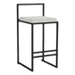 Modern Counter Stools Armless Wood Indoor Bar Stool with Footrest White 1 Piece Clearhalo 'Bar Furniture' 'Bar Stools' 'bar_stools' 'furn' 'furn_bar_stools' 'furniture_bar_stools' 'Kitchen & Dining Furniture' 'kitchen&dining_furn' 'kitchen' 'kitchen_furn' Furniture' 4198232