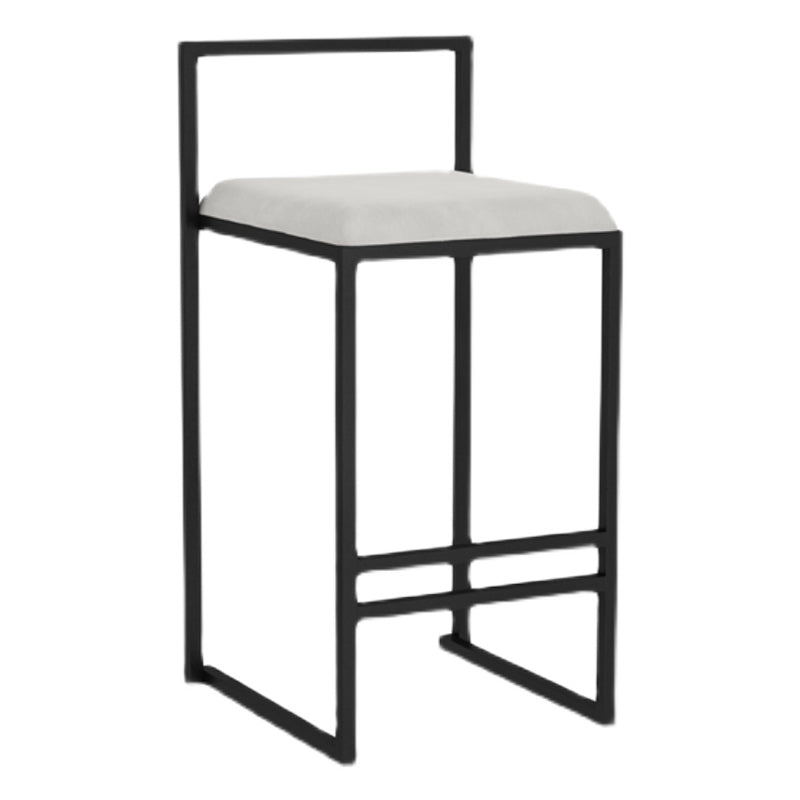 Modern Counter Stools Armless Wood Indoor Bar Stool with Footrest White 1 Piece Clearhalo 'Bar Furniture' 'Bar Stools' 'bar_stools' 'furn' 'furn_bar_stools' 'furniture_bar_stools' 'Kitchen & Dining Furniture' 'kitchen&dining_furn' 'kitchen' 'kitchen_furn' Furniture' 4198232