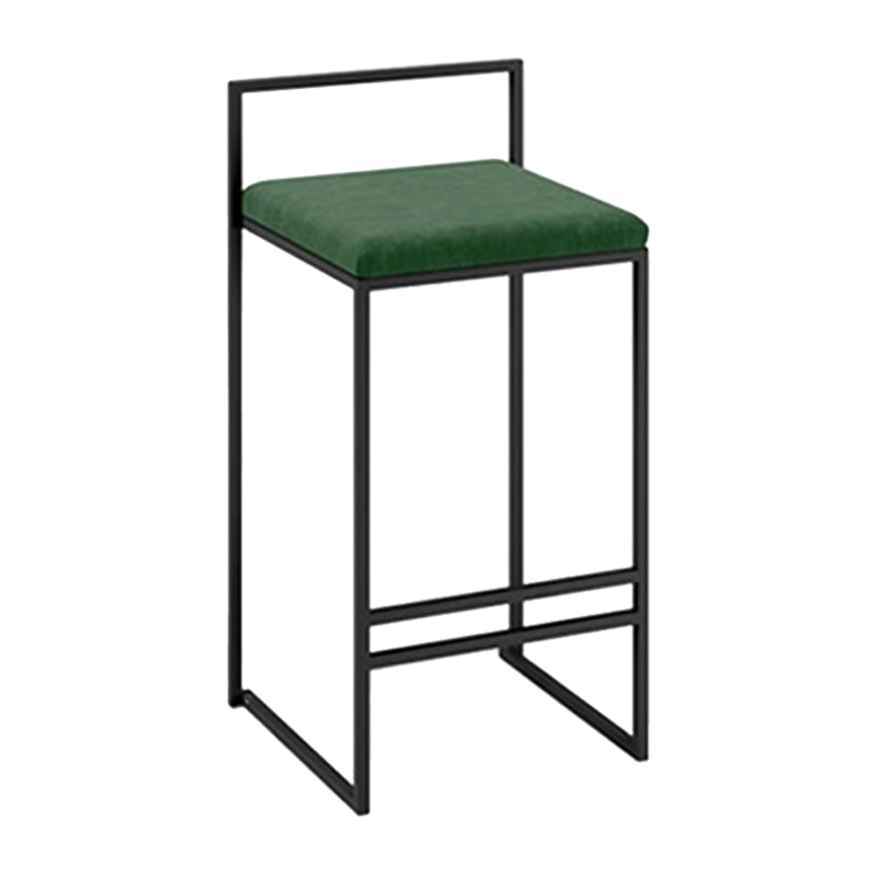 Modern Counter Stools Armless Wood Indoor Bar Stool with Footrest Green 1 Piece Clearhalo 'Bar Furniture' 'Bar Stools' 'bar_stools' 'furn' 'furn_bar_stools' 'furniture_bar_stools' 'Kitchen & Dining Furniture' 'kitchen&dining_furn' 'kitchen' 'kitchen_furn' Furniture' 4198241