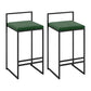 Modern Counter Stools Armless Wood Indoor Bar Stool with Footrest Green 2 Piece Set Clearhalo 'Bar Furniture' 'Bar Stools' 'bar_stools' 'furn' 'furn_bar_stools' 'furniture_bar_stools' 'Kitchen & Dining Furniture' 'kitchen&dining_furn' 'kitchen' 'kitchen_furn' Furniture' 4198243