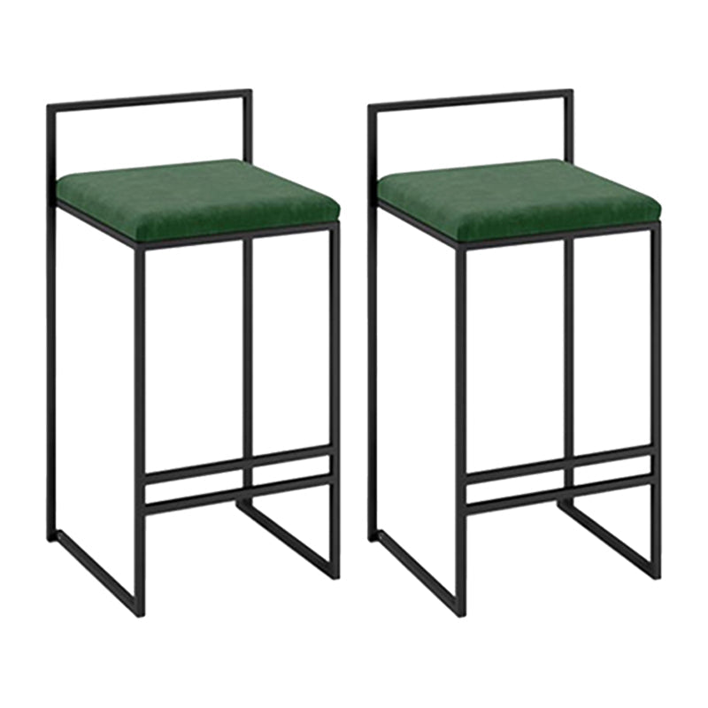 Modern Counter Stools Armless Wood Indoor Bar Stool with Footrest Green 2 Piece Set Clearhalo 'Bar Furniture' 'Bar Stools' 'bar_stools' 'furn' 'furn_bar_stools' 'furniture_bar_stools' 'Kitchen & Dining Furniture' 'kitchen&dining_furn' 'kitchen' 'kitchen_furn' Furniture' 4198243