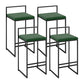 Modern Counter Stools Armless Wood Indoor Bar Stool with Footrest Green 4 Piece Set Clearhalo 'Bar Furniture' 'Bar Stools' 'bar_stools' 'furn' 'furn_bar_stools' 'furniture_bar_stools' 'Kitchen & Dining Furniture' 'kitchen&dining_furn' 'kitchen' 'kitchen_furn' Furniture' 4198245