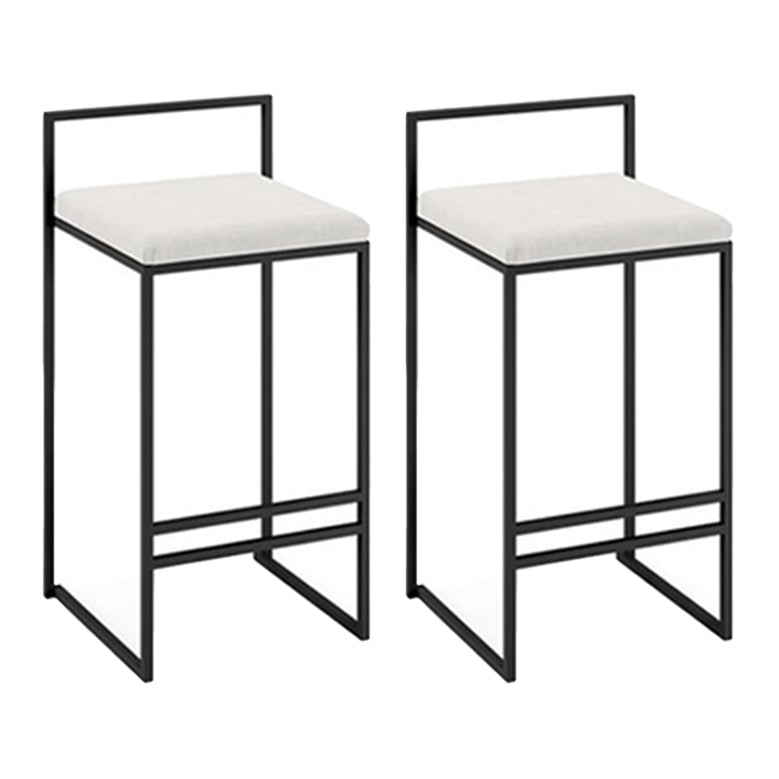 Modern Counter Stools Armless Wood Indoor Bar Stool with Footrest White 2 Piece Set Clearhalo 'Bar Furniture' 'Bar Stools' 'bar_stools' 'furn' 'furn_bar_stools' 'furniture_bar_stools' 'Kitchen & Dining Furniture' 'kitchen&dining_furn' 'kitchen' 'kitchen_furn' Furniture' 4198247