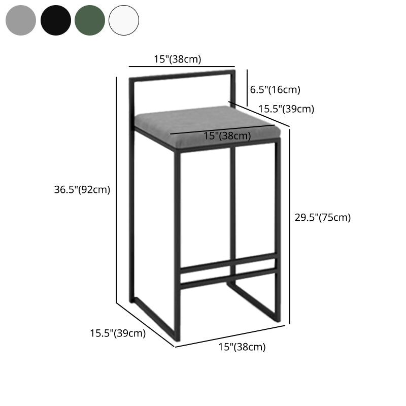 Modern Counter Stools Armless Wood Indoor Bar Stool with Footrest Clearhalo 'Bar Furniture' 'Bar Stools' 'bar_stools' 'furn' 'furn_bar_stools' 'furniture_bar_stools' 'Kitchen & Dining Furniture' 'kitchen&dining_furn' 'kitchen' 'kitchen_furn' Furniture' 4198250