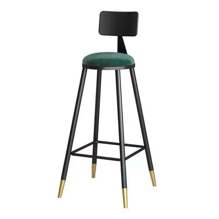 Contemporary Counter Stools Armless Upholstered Indoor Bar Stool Stainless Steel Base Clearhalo 'Bar Furniture' 'Bar Stools' 'bar_stools' 'furn' 'furn_bar_stools' 'furniture_bar_stools' 'Kitchen & Dining Furniture' 'kitchen&dining_furn' 'kitchen' 'kitchen_furn' Furniture' 4198331