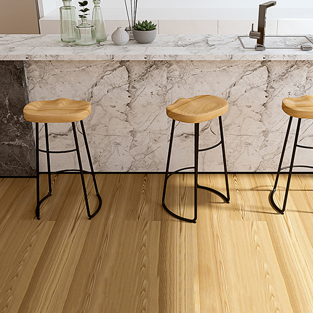 Contemporary Oval Counter Stools Armless Wood Indoor Bar Stool with Iron Base Clearhalo 'Bar Furniture' 'Bar Stools' 'bar_stools' 'furn' 'furn_bar_stools' 'furniture_bar_stools' 'Kitchen & Dining Furniture' 'kitchen&dining_furn' 'kitchen' 'kitchen_furn' Furniture' 4198407