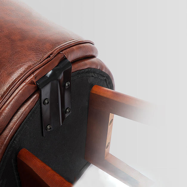 Modern Armless Counter Stool Wood Household Bar Stool with Cushion Clearhalo 'Bar Furniture' 'Bar Stools' 'bar_stools' 'furn' 'furn_bar_stools' 'furniture_bar_stools' 'Kitchen & Dining Furniture' 'kitchen&dining_furn' 'kitchen' 'kitchen_furn' Furniture' 4198425