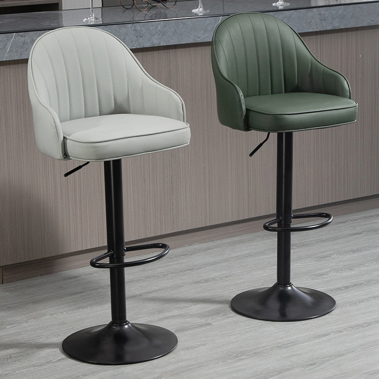 Modern Rotatable Liftable Counter Stool Steel Household Bar Stool with Cushion Clearhalo 'Bar Furniture' 'Bar Stools' 'bar_stools' 'furn' 'furn_bar_stools' 'furniture_bar_stools' 'Kitchen & Dining Furniture' 'kitchen&dining_furn' 'kitchen' 'kitchen_furn' Furniture' 4198486