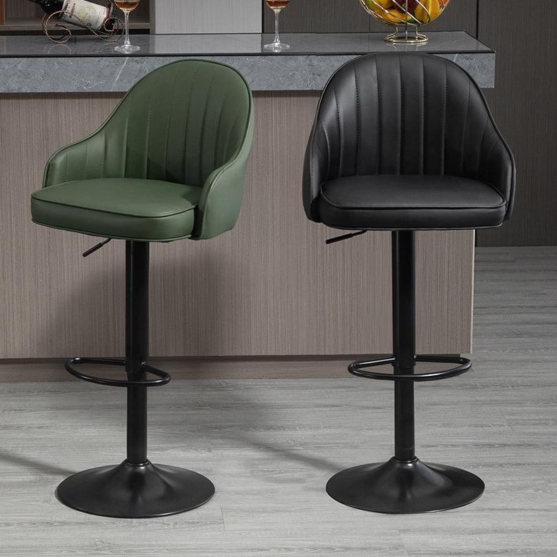 Modern Rotatable Liftable Counter Stool Steel Household Bar Stool with Cushion Clearhalo 'Bar Furniture' 'Bar Stools' 'bar_stools' 'furn' 'furn_bar_stools' 'furniture_bar_stools' 'Kitchen & Dining Furniture' 'kitchen&dining_furn' 'kitchen' 'kitchen_furn' Furniture' 4198506