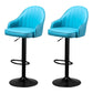 Modern Rotatable Liftable Counter Stool Steel Household Bar Stool with Cushion Blue Black 2 Piece Set Clearhalo 'Bar Furniture' 'Bar Stools' 'bar_stools' 'furn' 'furn_bar_stools' 'furniture_bar_stools' 'Kitchen & Dining Furniture' 'kitchen&dining_furn' 'kitchen' 'kitchen_furn' Furniture' 4198519
