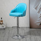 Modern Rotatable Liftable Counter Stool Steel Household Bar Stool with Cushion Blue Silver 1 Piece Clearhalo 'Bar Furniture' 'Bar Stools' 'bar_stools' 'furn' 'furn_bar_stools' 'furniture_bar_stools' 'Kitchen & Dining Furniture' 'kitchen&dining_furn' 'kitchen' 'kitchen_furn' Furniture' 4198530
